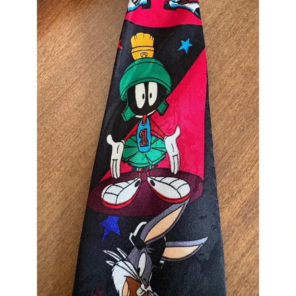 Vintage 1993 Looney Tunes Mania Tie Bugs Bunny‎ Sylvester Taz Marvin the Martian